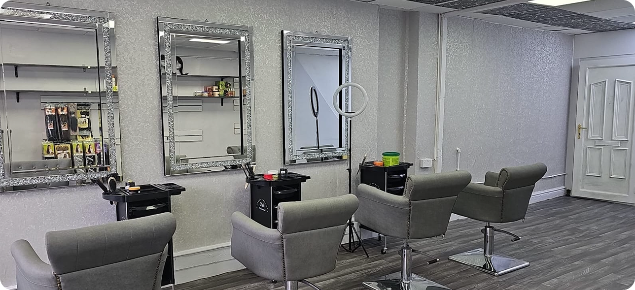Lush Beauty Salon Team and Interior